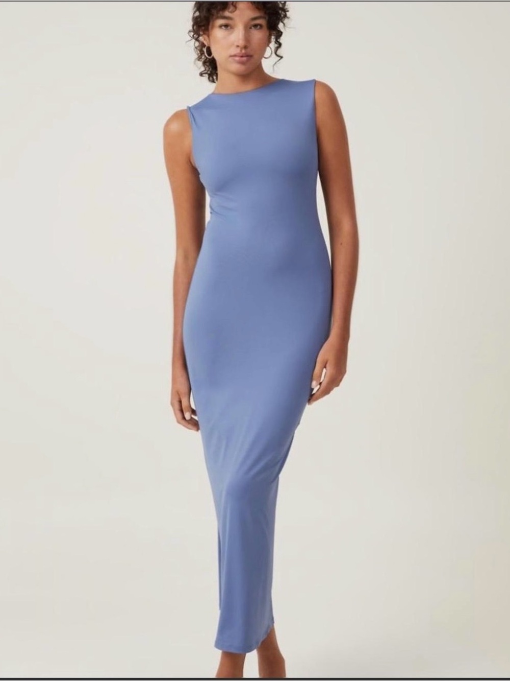 Sleeveless Maxi Dress in Periwinkle Blue